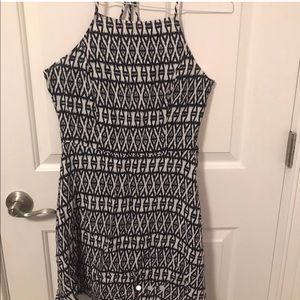 geometric print dress